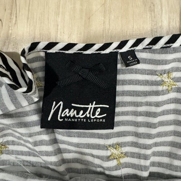 Women’s Nanette Lepone Black White Striped Small S - Picture 3 of 8